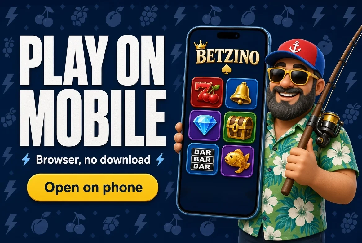 Betzino mobile banner: play on your phone in the browser