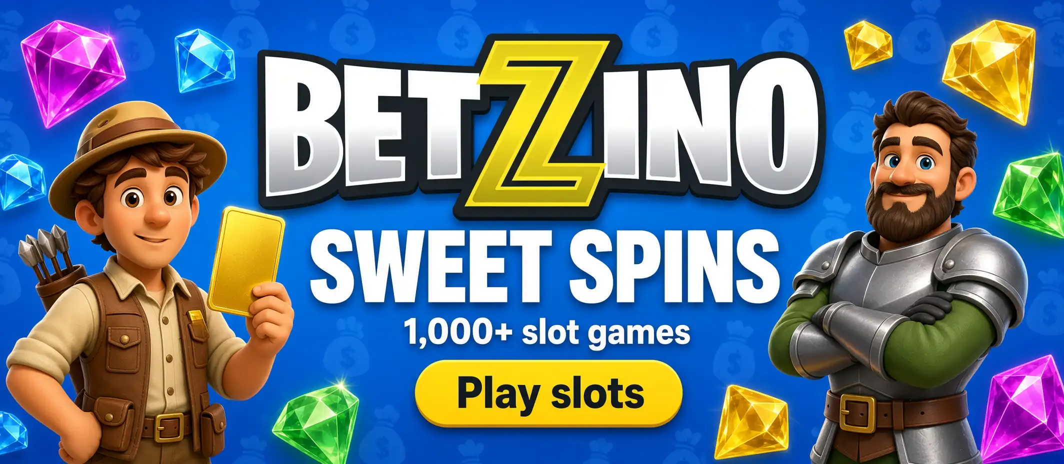 Betzino Sweet Spins banner: 1,000+ slot games